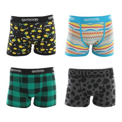 [OUTDOOR] Outdoor Products Men's Boxer Shorts Assortment, 3-Pack, 4-Pack, 5-Pack, 6-Pack, M, L, LL, 3L, 4L, 5L, 6L, Plus Sizes (Random 4-Pack, LL)
