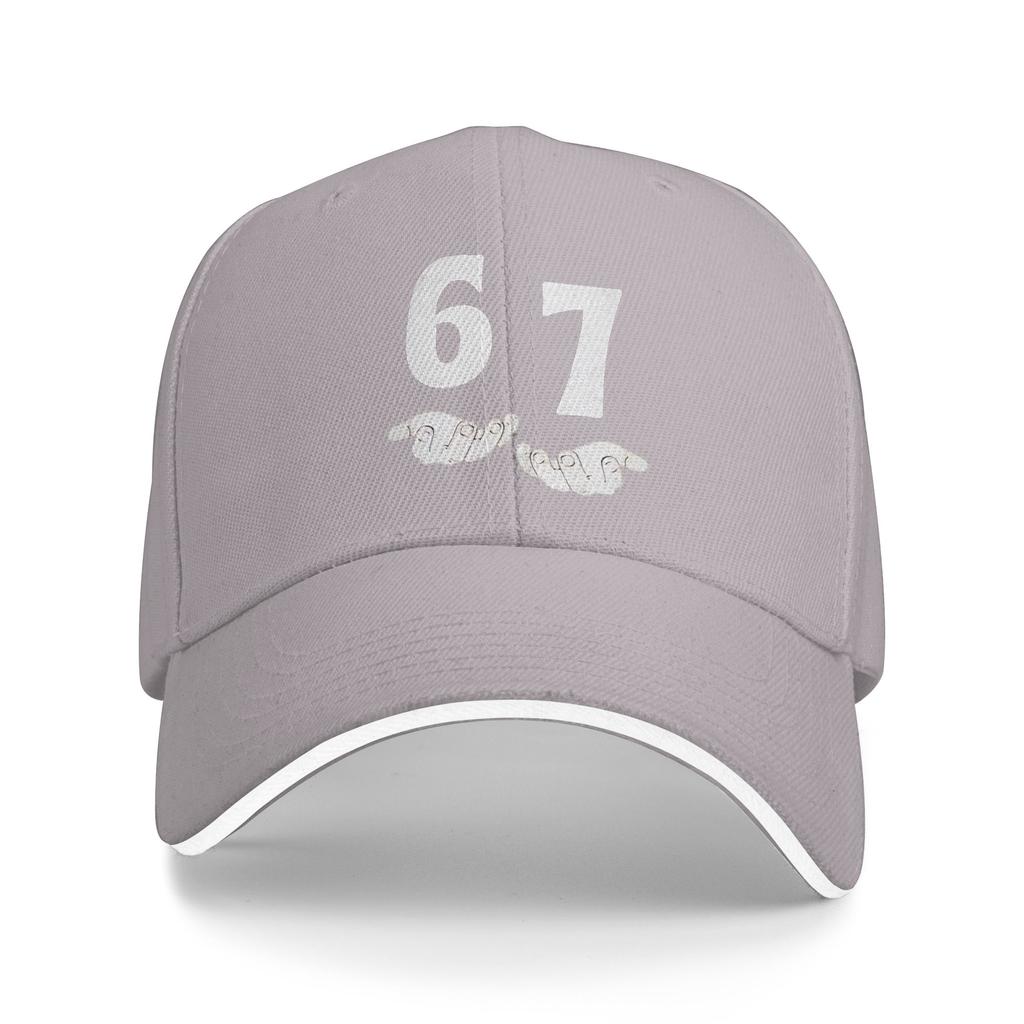 Summer 67 Six Seven Hand Meme Baseball Cap  Outdoor Sports Y2k Funny Print Sun Hip Hop Hats Women Men SunProof Baseball Caps