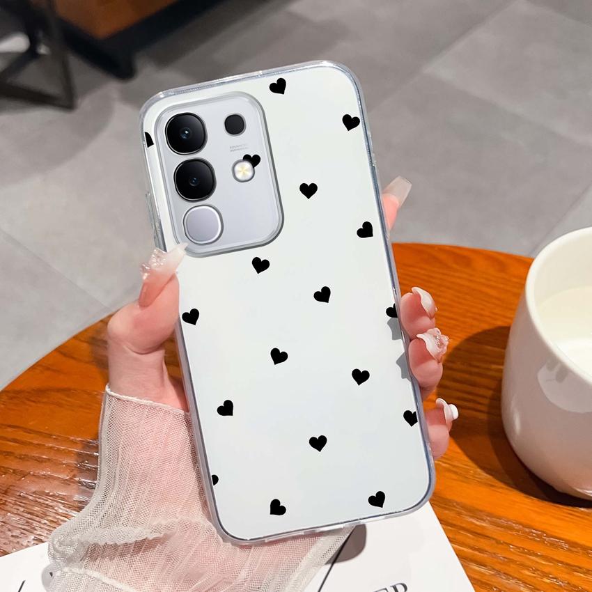 Dla Vivo Y29 Y29s Y28 Y27 Y22 Y21a Y21e Y20a Y20i Przezroczyste Etui na Telefon TPU Tajemniczy Orientalny Wzór Smoka Miękkie Silikonowe Antypoślizgowe Etui Dla Vivo Shell