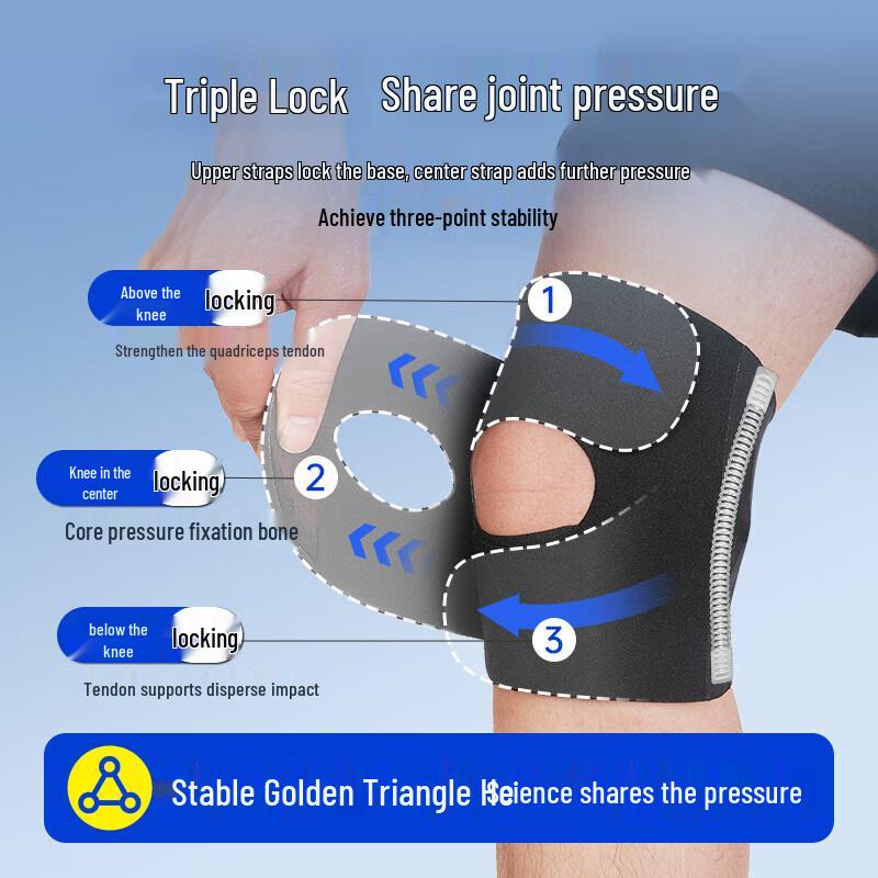 LI-NING Professional Sports Knee Brace with Spring Support