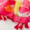 Ladies Scarf Thin Yarn Silk Scarf Spring and Summer Colorful Flower Fringed Shawl