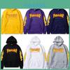 Felpa con cappuccio oversize stampa fiamme vestibilità larga casual per coppia