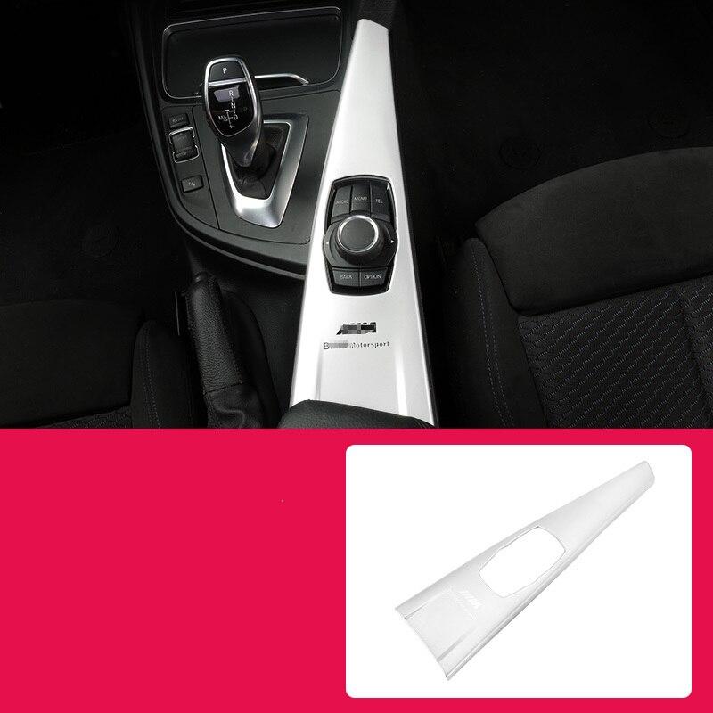 

Для 3 4 GT F30 F32 F34 F35 F36 2013-2019 LHD M Performance логотип салон автомобиля ABS мультимедийная центральная консоль крышка панели чехол серебряный