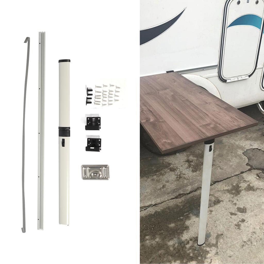 730mm/28.7in Folding Table Leg Detachable Outdoor Aluminium Alloy for RV Trailer Motorhome Caravan