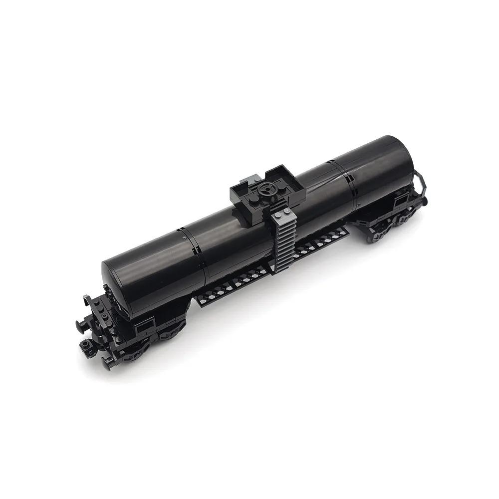 Creative Small Building Blocks German Freight Train Carriages Set - Stone/Coal/Low-bed Cars DIY Toy