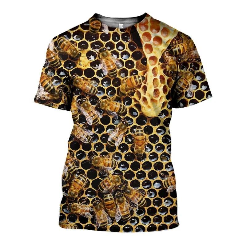 Tričko Insect Bee Grafika pro muže Dámské Oblečení 3D tisk Harajuku Módní Tričko Léto Neformální Streetwear Děti Krátký rukáv