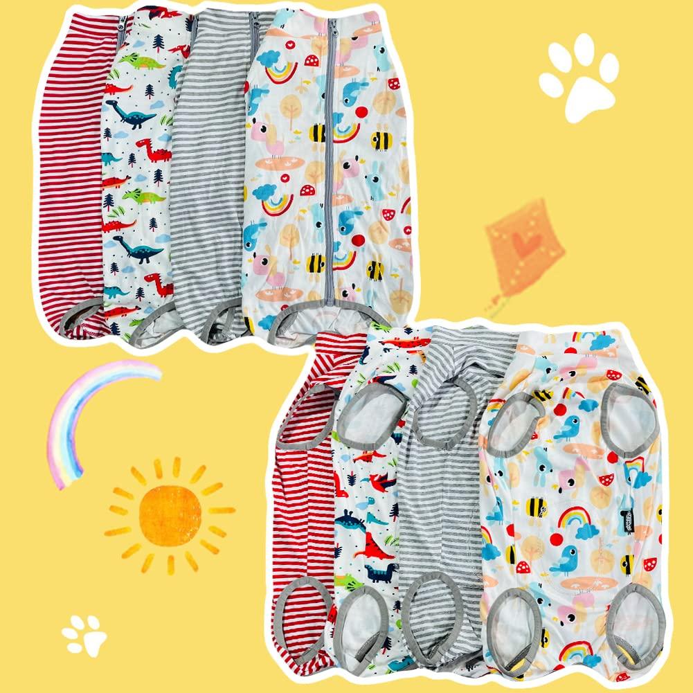KUVEELA PET Clothes for Clothes for Cover Protective Nursing Skin Large Medium Dogs Stripe Post-surgery Dogs, Post-surgery Dogs, Post-surgery Wear,