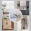 Kitchen Cabinet Door Hinges Repair Plate Hinges Mounting Plate with Screws Flat Fixing Brackets Furniture Hardware Tools