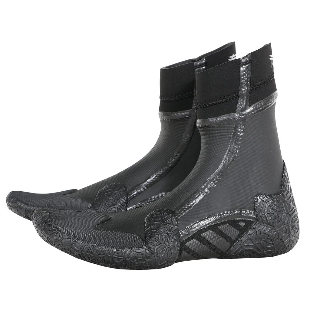 FELLOW Surf Boots Thermal Waterproof Surf Shoes Split Toe Japanese Standard Kids Surfing SUP All Season Boots Wetsuit 29cm Black 3.5mm Men's Women's