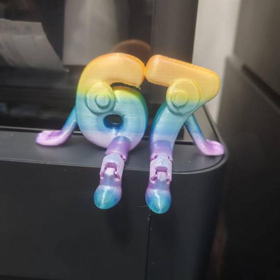 3D-gedruckte 67 Figur mit beweglichen Beinen, beweglichen Gelenken, Six Seven Fidget Toy, Cartoon-Zahl, Desktop-Dekoration, Ornament