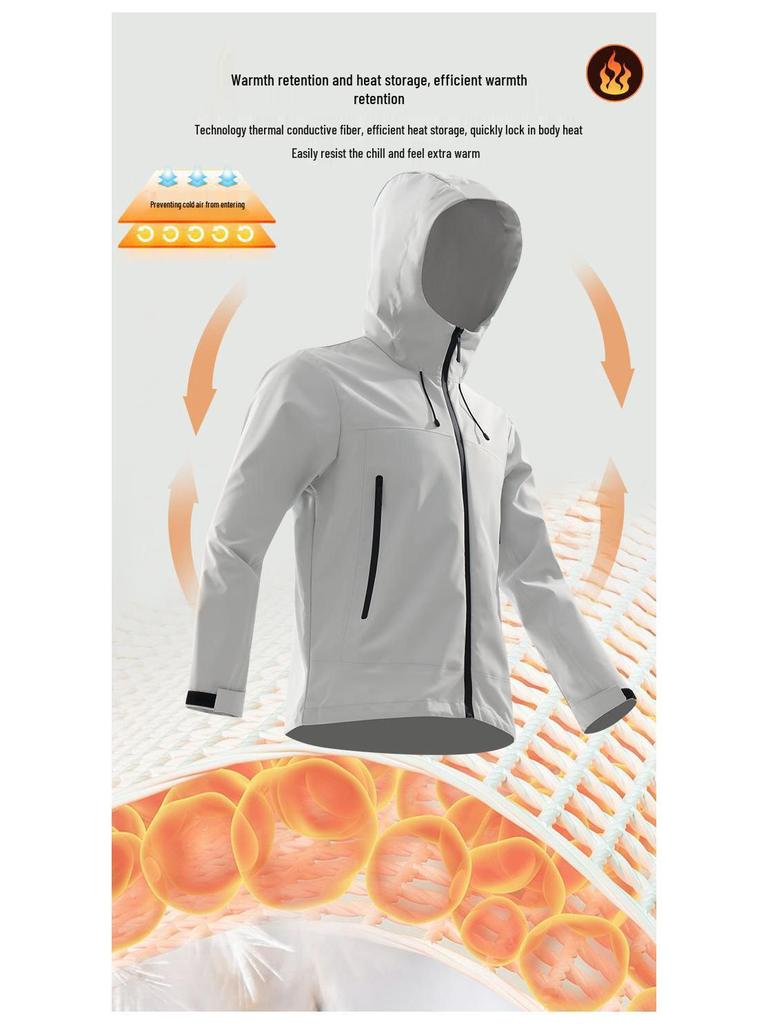 High-End T800 Three-Layer Windbreaker: Waterproof, Windproof Jacket for Men & Women – Ideal for Cycling & Mountaineering