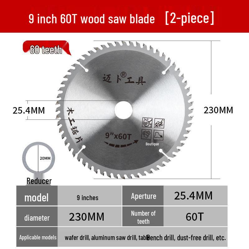 High-Hardness Dual-Purpose Saw Blade: Aluminum-Wood Alloy for Eco & Paint-Free Boards.