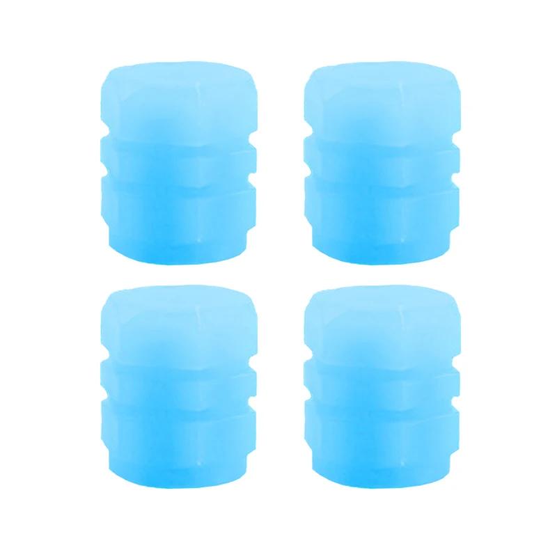 Car Motorcycle Mini Colorful Luminous Tire Valve Caps Glowing Valve Cover Car Tire Wheel Hub Styling Decoration Auto Accessories