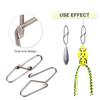 100PCS High Strength Fishing Dual Lock Snaps 0# 1# 2# Fishing Cross Lock Snaps  Sea Fishing