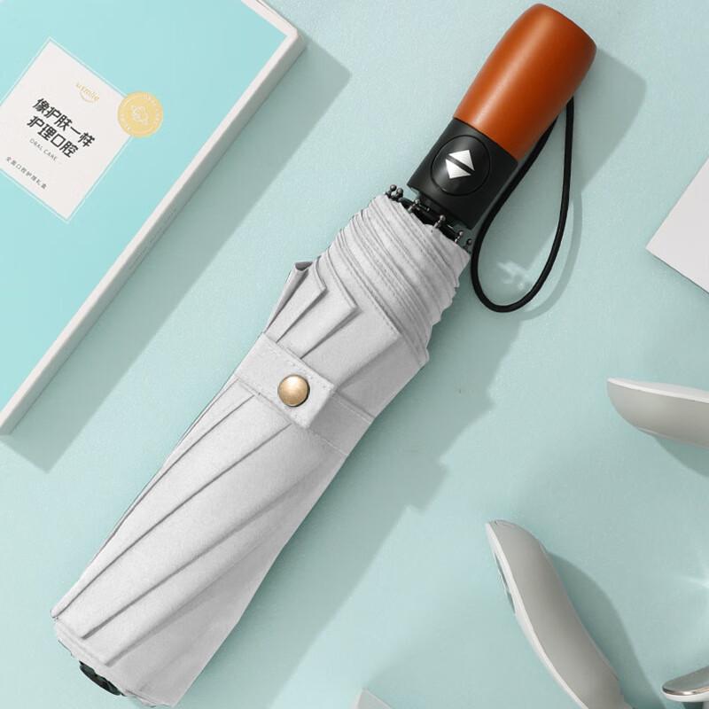 Automatic Wooden Handle Double Umbrella