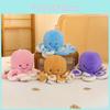 Adorable Poulpe en Peluche Doux Animal en Peluche Pour Enfants Cadeau d'Anniversaire en Violet Rose et Bleu
