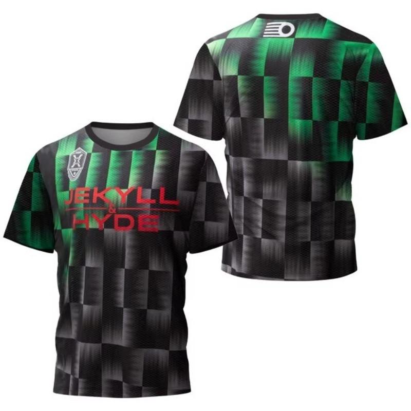 T-shirt da uomo stampata in 3D per sport all'aperto e fitness, traspirante, ad asciugatura rapida, manica corta, girocollo, pullover, top casual