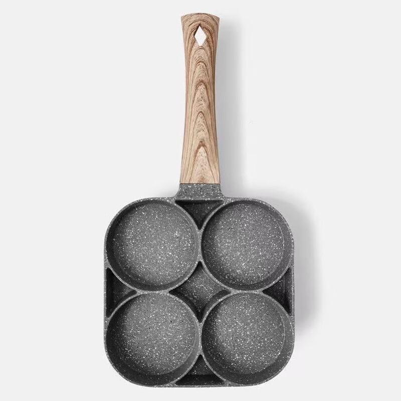 Yetele Lightweight Maifan Stone Four-Hole Frying Pan