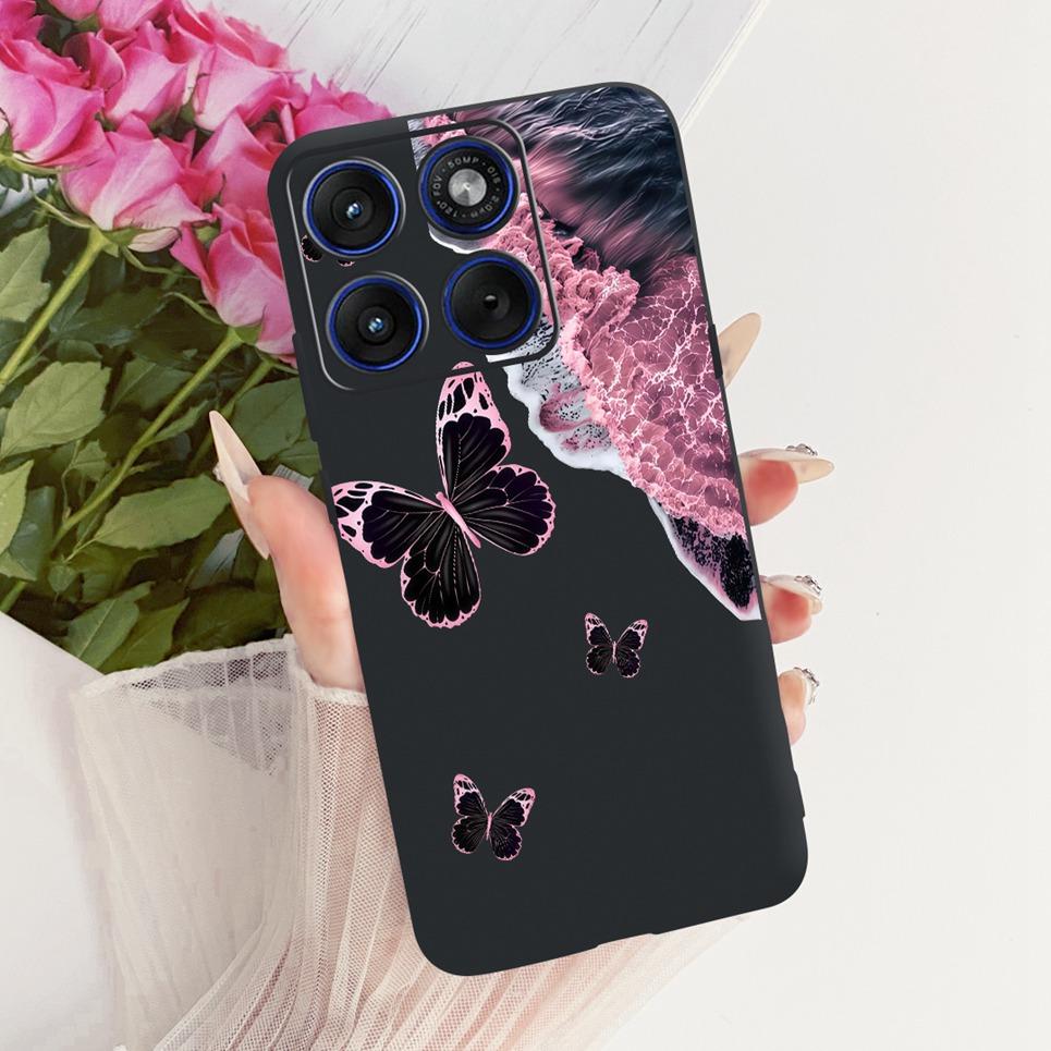 Flower Butterfly Luxury Girly Fashion Casing For Motorola Edge 70 Moto X70 Air Phone Case Soft Slim Silicone TPU Back Cover