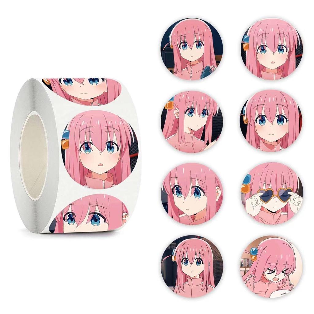 BOCCHI THE ROCK! Roll Paper Stickers, 500 Sheets In a Roll.