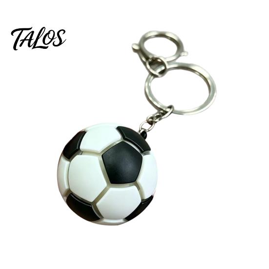 Keychain Pendant with LED Light, Realistic Football Design Keyring, Compact Bag Decoration Night Light Gift for Fans With Light