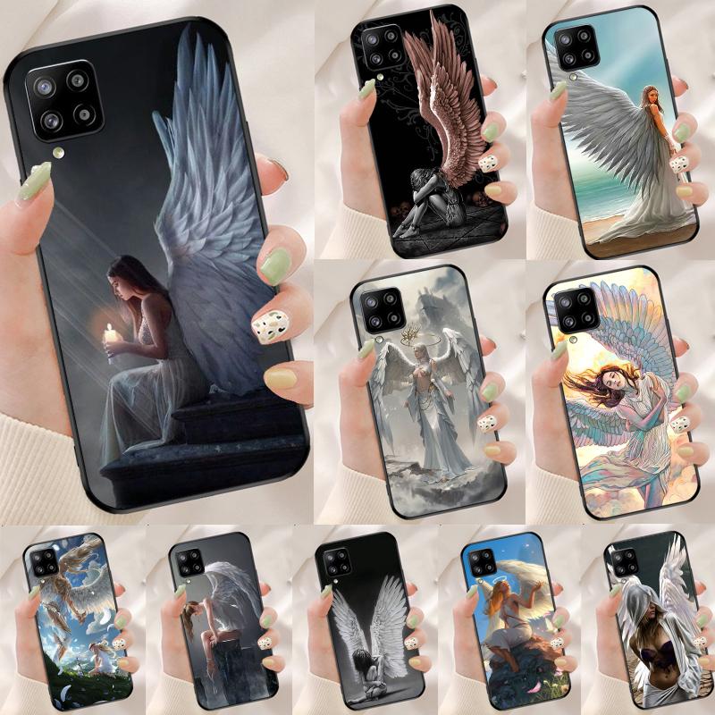 Fantasy Angel Girl Wings For Samsung Galaxy A55 A53 A33 A13 A35 A15 A36 A56 A26 A16 A22 A32 A52 A54 A34 A06 A05 Case