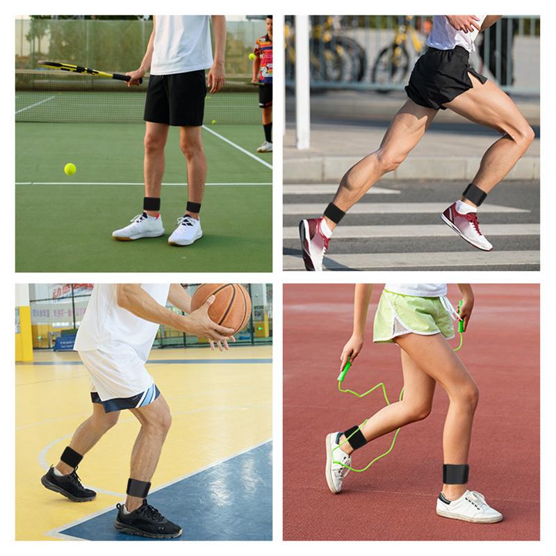 1 Pair Black Adjustable Ankle Support Strap – Elastic Exercise and Injury Prevention Protective Gear
