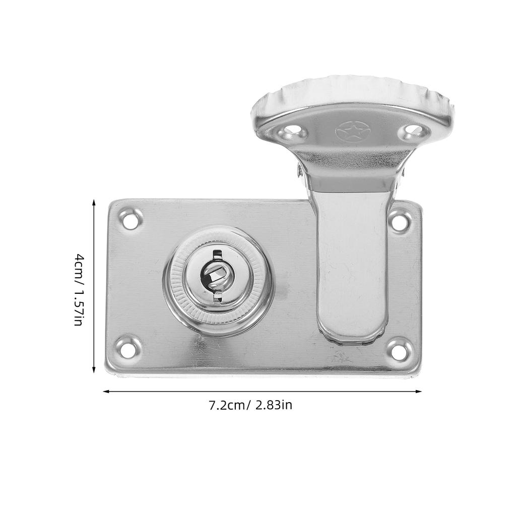 2Pcs Vintage Box Lock Suitcase Latch Brass Clasp Padlock Furniture Hardware Wooden Trunk Hasp Locker Closure Fastener