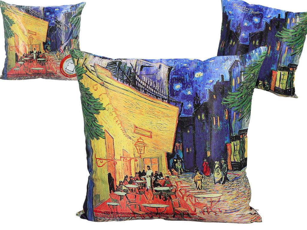 Pillow with filling/zipper - V. van Gogh, Cafe Terrace at Night (carmani)