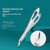 1/2/3Pcs Stainless Steel Toenail Clippers Set With Ergonomic Handle,Includes Wide Mouth Angled Scissors,Nail File Cuticle Tool
