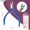 D501 Stainless Steel Cuticle Nipper & Hangnail Remover Set - Gray Manicure Tool