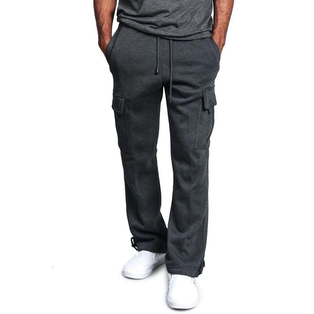 Herr Retro Cargo Joggerbyxor med flera fickor - Stilren europeisk & amerikansk High Street-trend