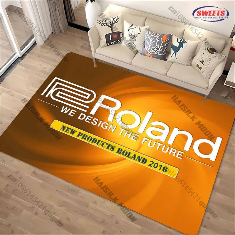 

15 Sizes Classic Music Theme R R0land Printed Carpet Bedroom Living Room Sofa Music Classroom Decorative Rug Non slip Mat Gifts 40cm x 60cm