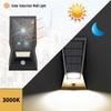 Smart Waterproof Solar Wall Lamp with Large Photovoltaic Panel for Garden, Terrace, and Garage