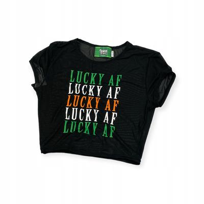 Spencer's Women's Crop Top Lettering M