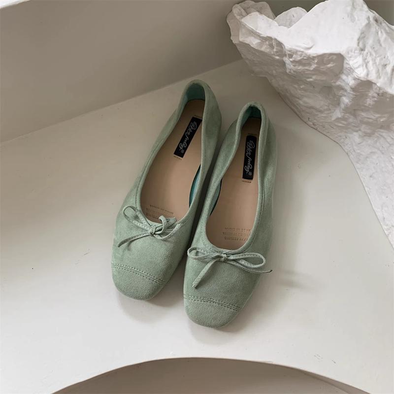 Fashion SUOJIALUN Spring New Women Flat Sheos Fashion Round Toe Shallow Slip On Ladies Ballerinas Shoes Soft Sole Outdoor Ballet Shoes