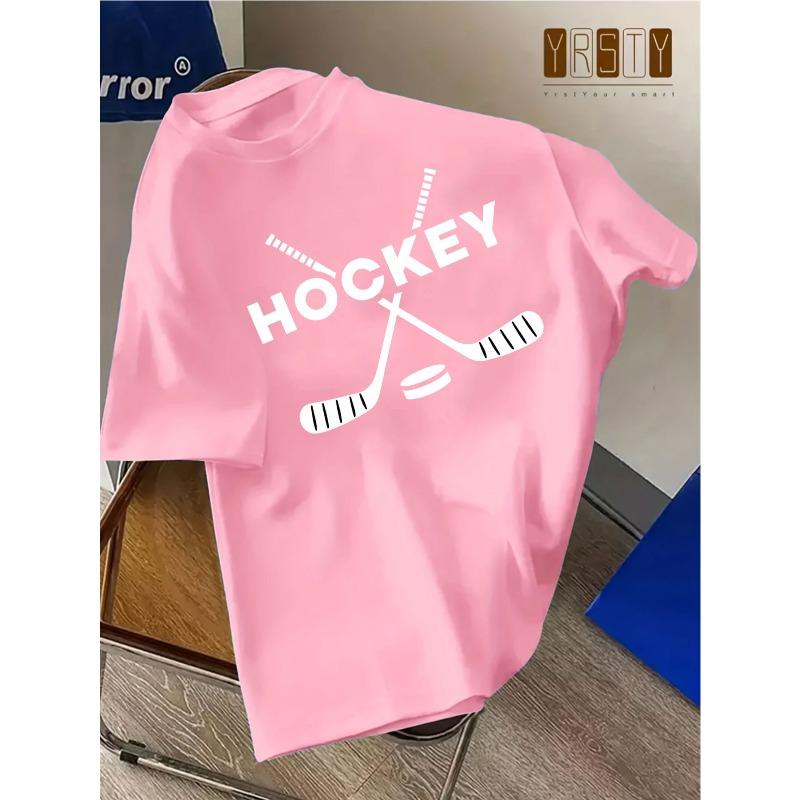 European Sizes Children Hockey Sports 95 T-Shirt, Short-Sleeved for Children And Children - Casual, Loose, Breathable, Trendy, And Simply Designed
