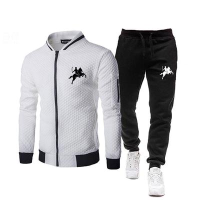 2024 Brand Tracksuit Men Zipper Jacket Golf Fitness Gym Tracksuits Cotton Mens Outfits Sport Suit 2 Piece Set Jogging Tracksuit