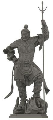 Kaiyodo Art Pla ART PLA Statue of the Four Heavenly Height Plastic Model Kit AP013 Kings, Hiromokuten, Approx. 160mm, Non-scale, Unpainted,