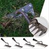 5/6/7/8 Teeth Carbon Steel Garden Weeding Rake, Garden Rakes Metal Heavy Duty