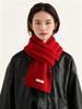 Autumn and winter new Australian 111 pure scarf women's solid color versatile warm knitted scarf light luxury high sense