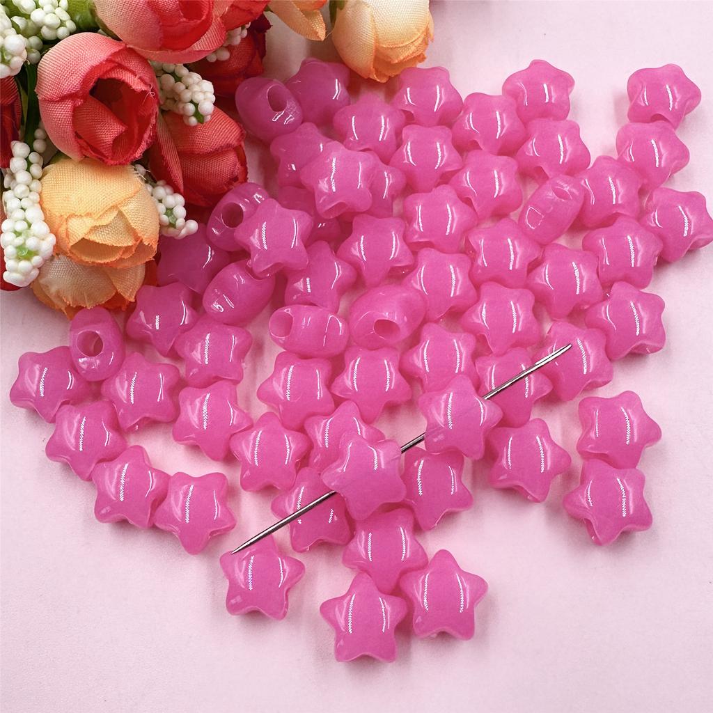 High quality Acrylic Jelly Color 60pcs Loose Beads 13.6mm Jewelry DIY Jewelry Accessories Beaded Materials For Bracelet Earring Making