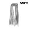 40/80/120pcs Garden Peg Silver Metal U-Shape Garden Staple Garden Ground Nail Film Fixed Pegs Gardening Fixing Tools Film Peg