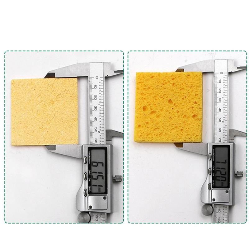 Pack of 10pcs Soldering Iron Cleaning Sponge Square Sponge High Temperature Sponge Welding Platform Clean Pads