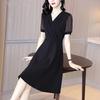 Black Skirt Women's Summer New Temperament Slim and Thin A-word Dress Hepburn Style Small Black Dress