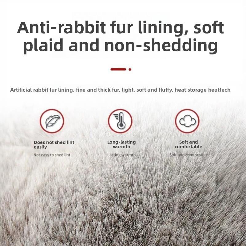 Lei Feng-style Hat for Men Fleece-lined and Warm In Autumn and Winter Cycling Hat for Men with Ear Protection Windproof