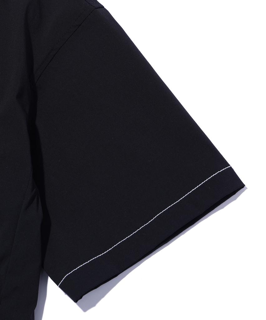 DISTN9NE Stitch Short Sleeve Shirt Black (Lo2Yu368-076)
