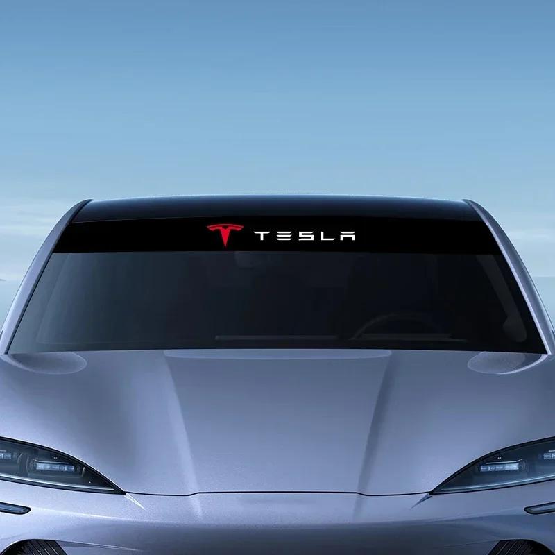 Samolepka na auto Samolepka na sklo auta Tesla Módní sportovní samolepky Dekorativní samolepka Styling pro Tesla Model-3 Model-S X Model-Y Cyb