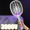 2 in 1 Electric Fly Swatter Rechargeable Mosquito Swatter Fly Killer and Mosquito Trap Lamp for Indoor and Outdoor Pest Control