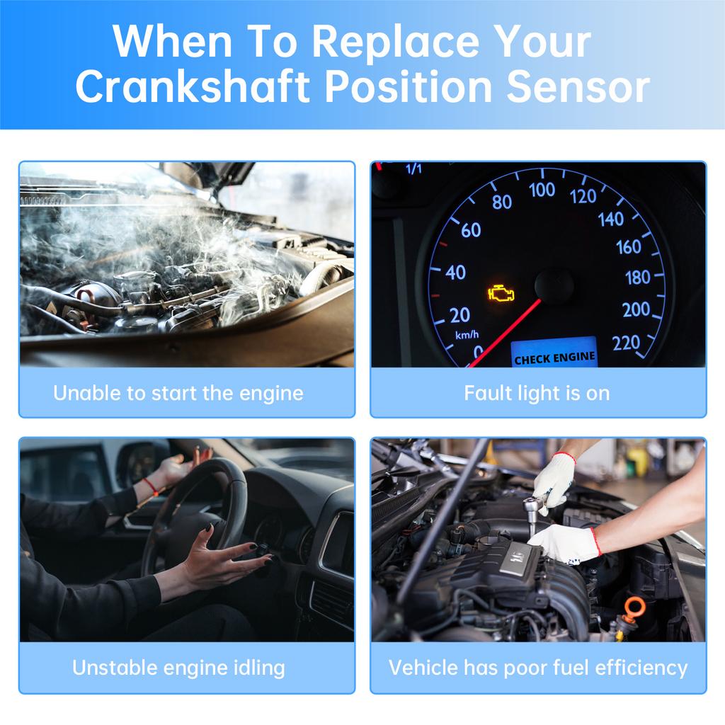 Engine Crankshaft Position Sensor Replacement 12141709616 12141744492 009110421 Fit for  320i 323i 325i 325Ci 325xi 328i